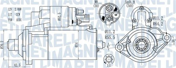 Starter MAGNETI MARELLI 063721512010