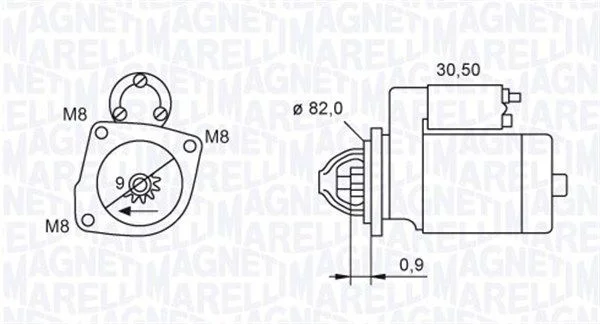 Starter MAGNETI MARELLI 063721552010