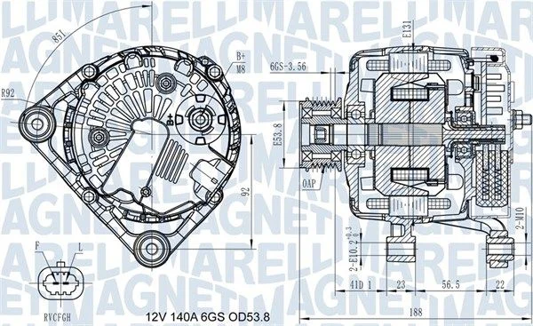 Alternator MAGNETI MARELLI 063731406710