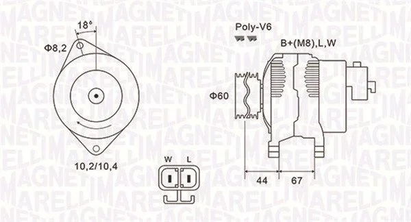 Alternator MAGNETI MARELLI 063731526010