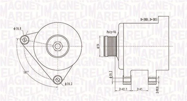Alternator MAGNETI MARELLI 063731553010