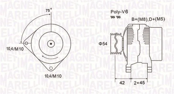 Alternator MAGNETI MARELLI 063731564010