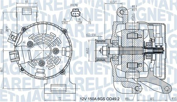 Alternator MAGNETI MARELLI 063731575010