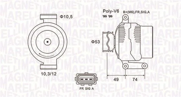 Alternator MAGNETI MARELLI 063731638010