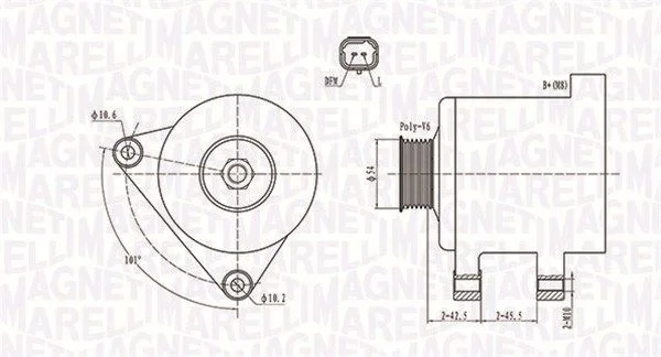 Alternator MAGNETI MARELLI 063731674010