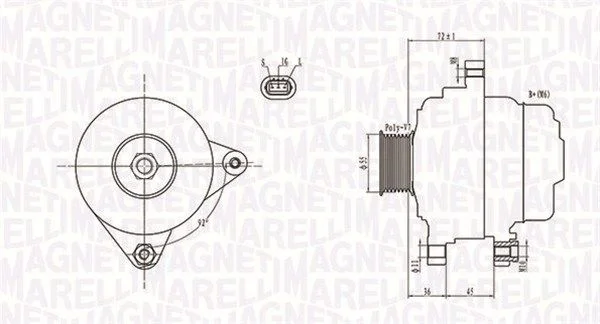 Alternator MAGNETI MARELLI 063731792010