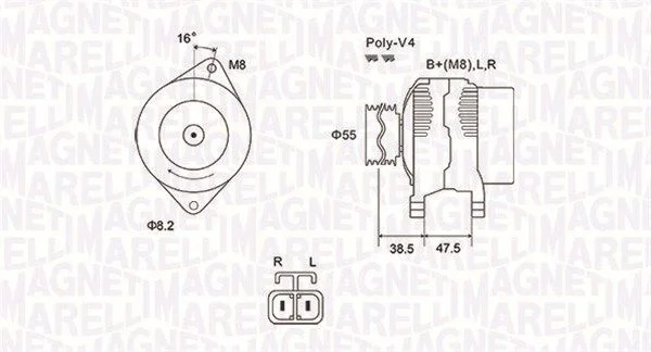 Alternator MAGNETI MARELLI 063731798010