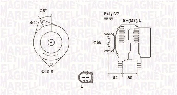 Alternator MAGNETI MARELLI 063731837010