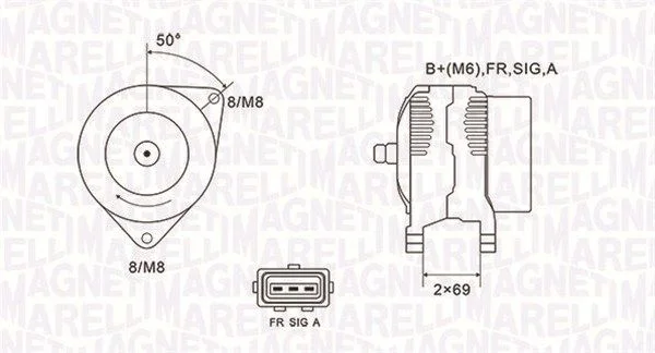 Alternator MAGNETI MARELLI 063731857010