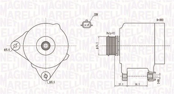 Alternator MAGNETI MARELLI 063731860010