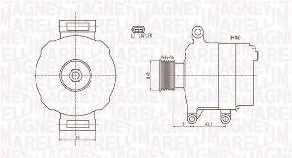 Alternator MAGNETI MARELLI 063731869010