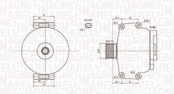 Alternator MAGNETI MARELLI 063731908010