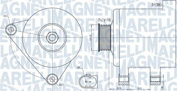 Alternator MAGNETI MARELLI 063731910010