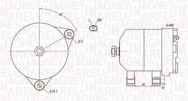 Alternator MAGNETI MARELLI 063731913010