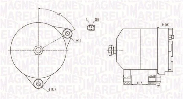 Alternator MAGNETI MARELLI 063731915010