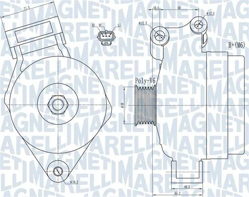 Alternator MAGNETI MARELLI 063731925010