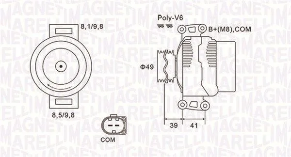 Alternator MAGNETI MARELLI 063731953010