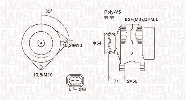 Alternator MAGNETI MARELLI 063731960010