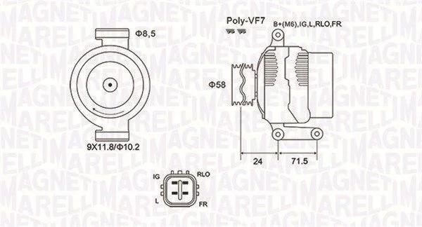 Alternator MAGNETI MARELLI 063731965010