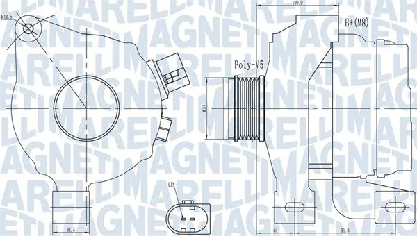 Alternator MAGNETI MARELLI 063732001010
