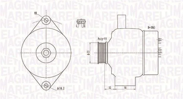 Alternator MAGNETI MARELLI 063732026010