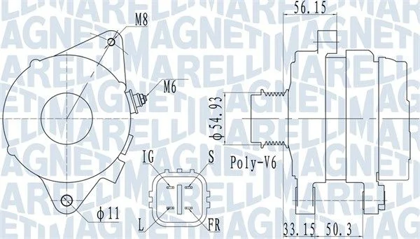 Alternator MAGNETI MARELLI 063732027010