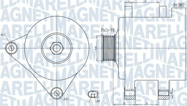 Alternator MAGNETI MARELLI 063732056010