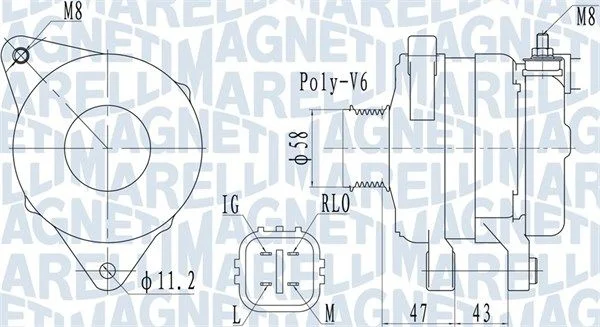 Alternator MAGNETI MARELLI 063732097010