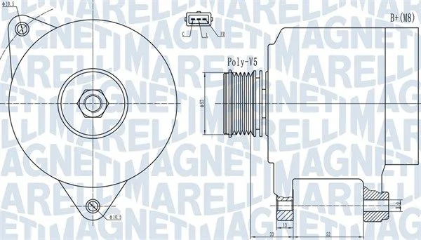 Alternator MAGNETI MARELLI 063732133010