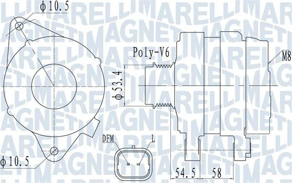 Alternator MAGNETI MARELLI 063732142010