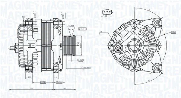 Alternator MAGNETI MARELLI 063732182010