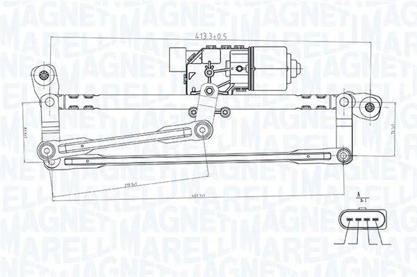 Sistem za čiščenje oken MAGNETI MARELLI 064351737010
