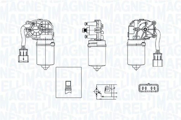 Motor brisalcev MAGNETI MARELLI 064370900010