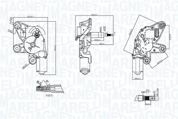 Motor brisalcev MAGNETI MARELLI 064371100010