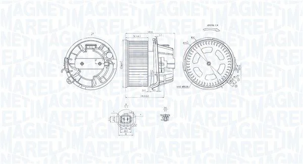 Notranji ventilator MAGNETI MARELLI 069412240010