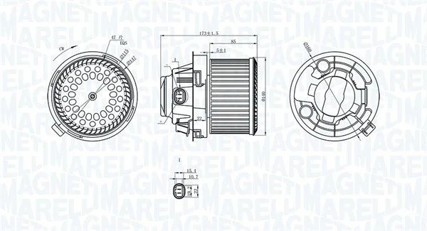 Notranji ventilator MAGNETI MARELLI 069412258010