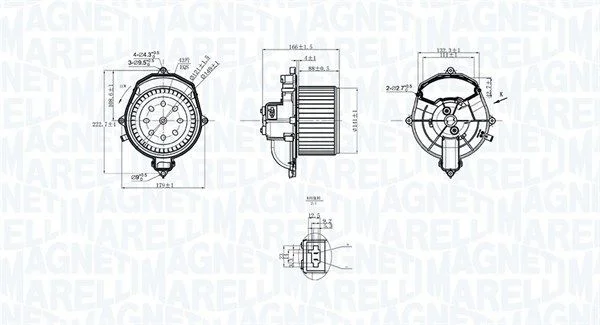 Notranji ventilator MAGNETI MARELLI 069412266010
