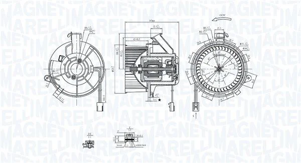 Notranji ventilator MAGNETI MARELLI 069412290010