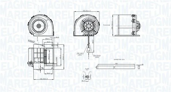 Notranji ventilator MAGNETI MARELLI 069412325010