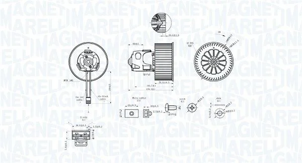 Notranji ventilator MAGNETI MARELLI 069412344010