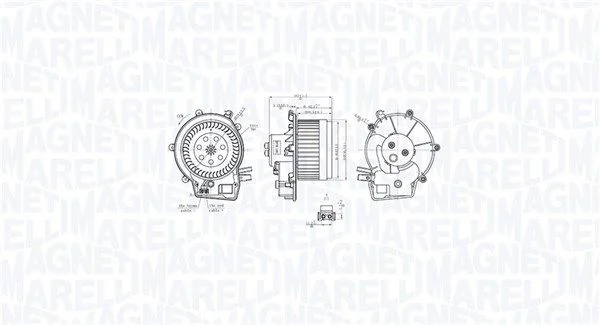 Notranji ventilator MAGNETI MARELLI 069412763010