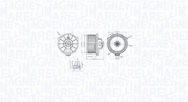 Interior Blower MAGNETI MARELLI 069412768010
