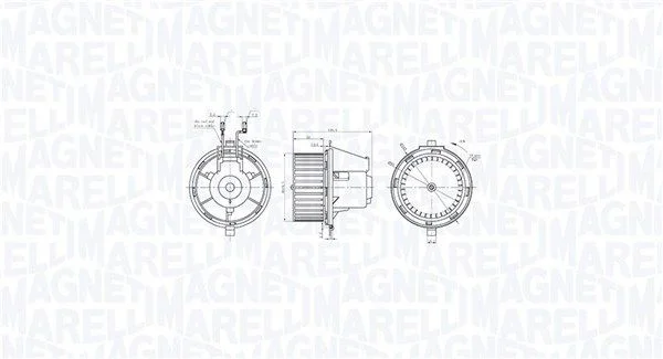 Notranji ventilator MAGNETI MARELLI 069412770010