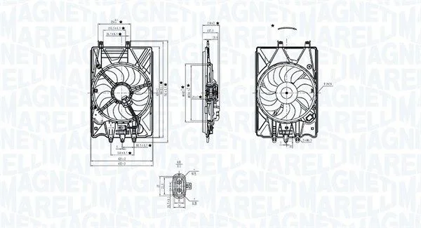 Ventilator, hlajenje motorja MAGNETI MARELLI 069422781010