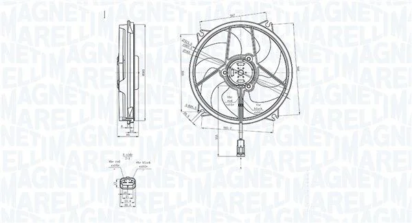 Ventilator, hlajenje motorja MAGNETI MARELLI 069422839010