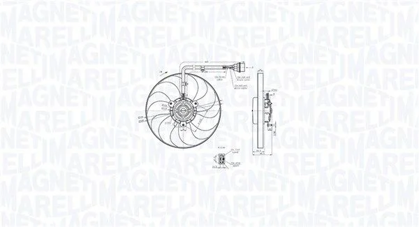 Ventilator, hlajenje motorja MAGNETI MARELLI 069422847010