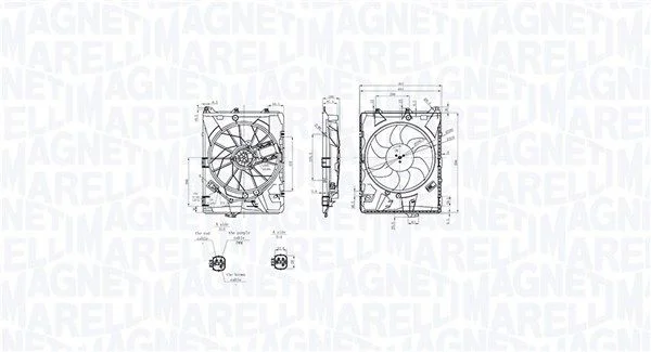 Ventilator, hlajenje motorja MAGNETI MARELLI 069422849010