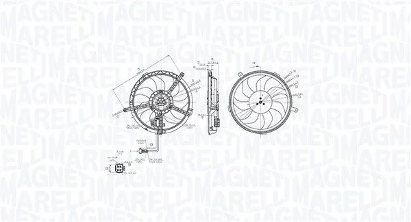 Ventilator, hlajenje motorja MAGNETI MARELLI 069422850010