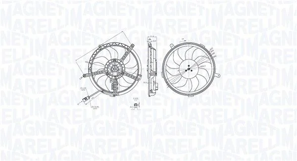 Ventilator, hlajenje motorja MAGNETI MARELLI 069422851010
