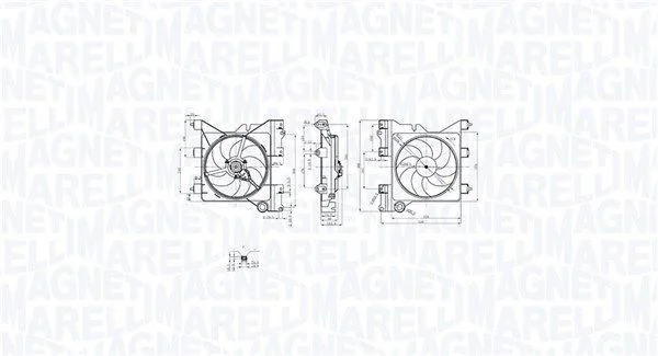Fan, engine cooling MAGNETI MARELLI 069422852010